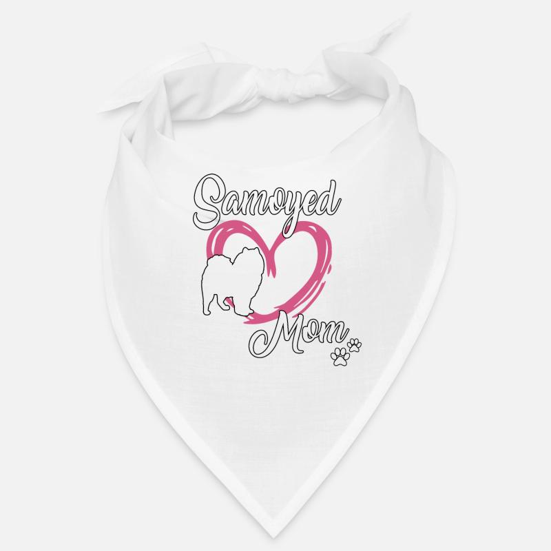 Samoyède Maman douce Samoyed maîtresse Gassi Bandana
