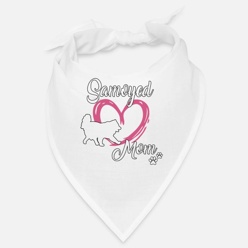Samoyède Maman douce Samoyed maîtresse Gassi Bandana