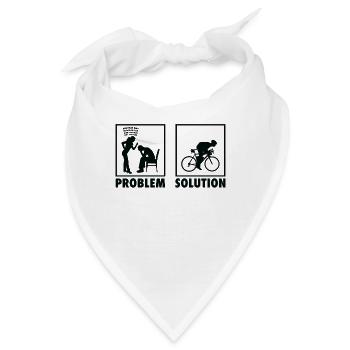 Cycling Cyclist Statement Problem Solution. - Bandana - Weiß - Vorne