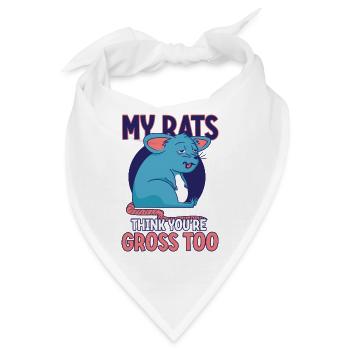 Rat Rodent Pet Rat Owners Domestic Rat - Bandana - Weiß - Vorne
