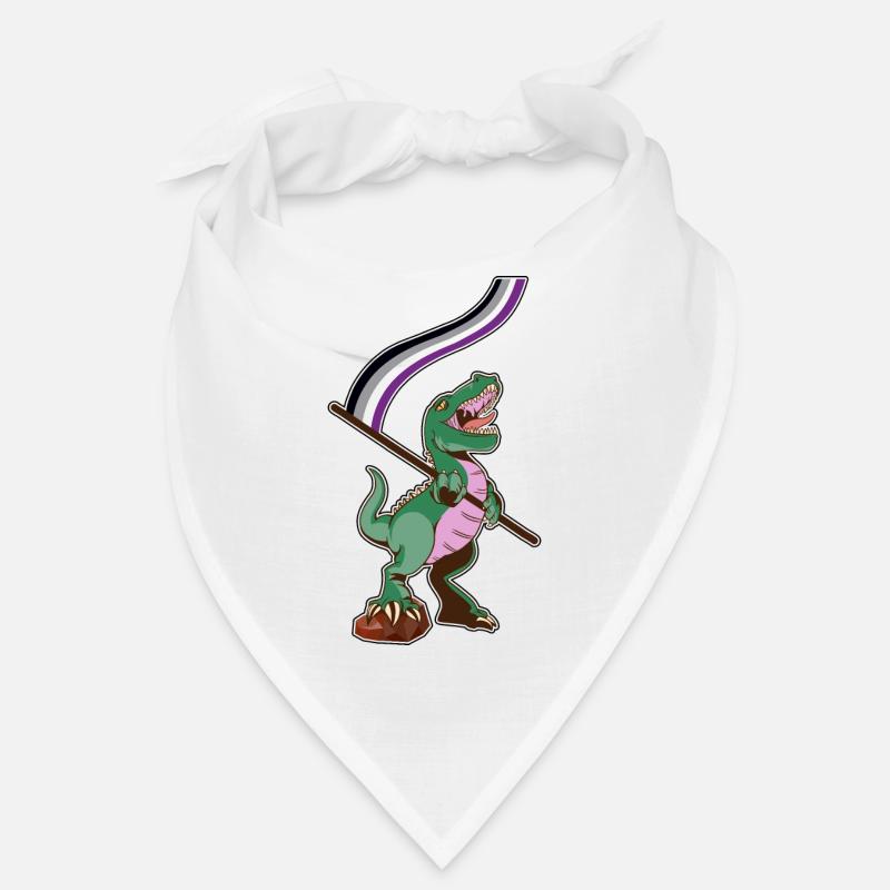 LGBTQ Flag - Dinosaur asexual Bandana