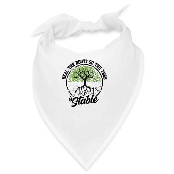 Heilen Sie die Wurzeln, damit der Baum stabil ist - - Bandana - Weiß - Vorne