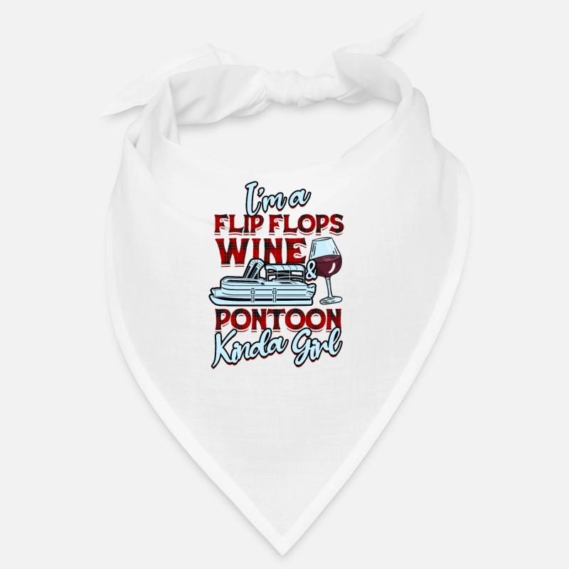 Ich bin ein Flip-Flops-Wein- und Ponton-Mädchen - Bandana