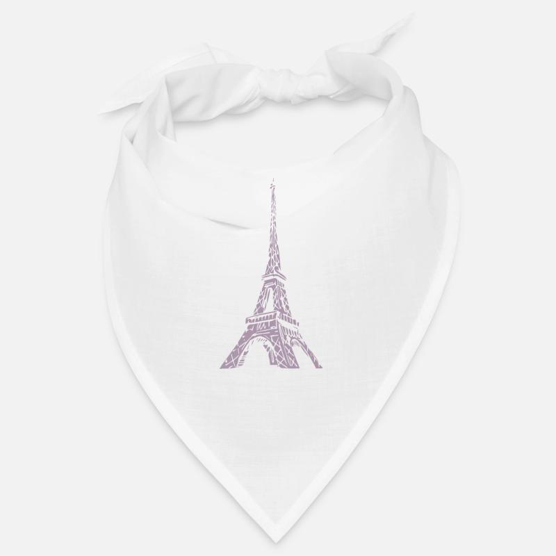 Paris Eiffelturm - Bandana - Weiß