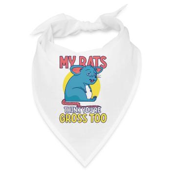 Rat Rodent Pet Rat Owners Domestic Rat - Bandana - Weiß - Vorne