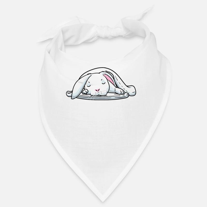 White Rabbit Sleeping Rabbit Tired Bandana