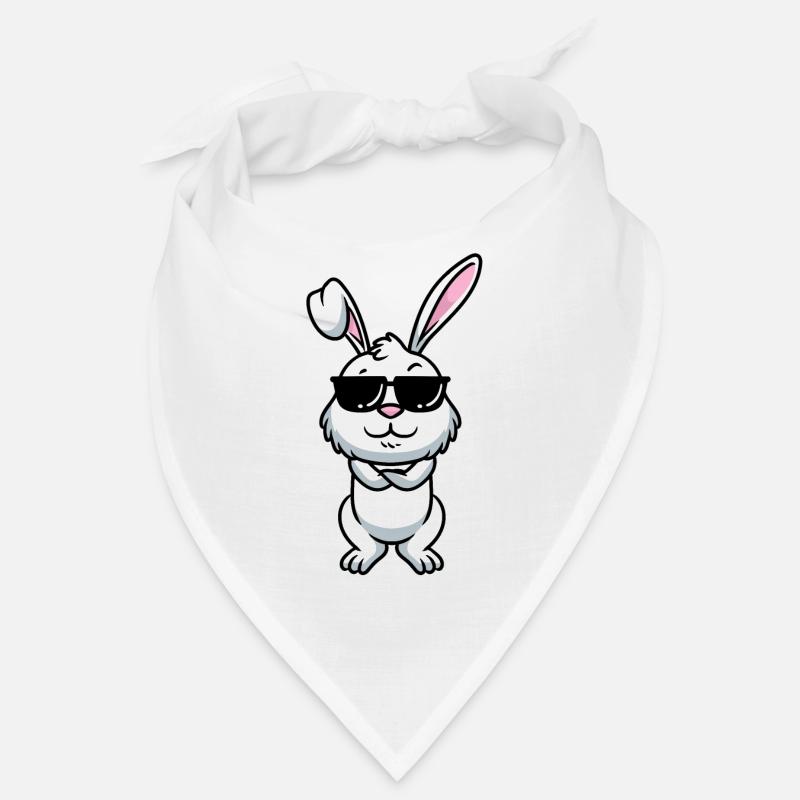 Lapin Blanc Emoticons Lapin Bandana