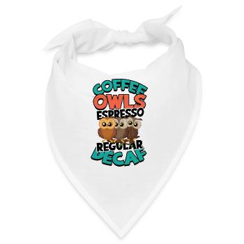 Coffee Owls Espresso Regular Decaf - Decaf Coffee - Bandana - Weiß - Vorne