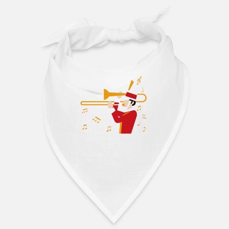 Posaune - Bandana - Weiß