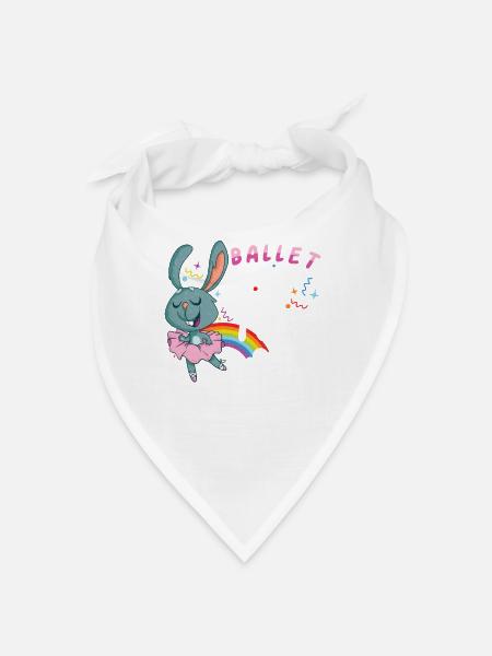 Ballet Ballerine Danse Danse Danse Ballet Cadeau - Bandana - blanc