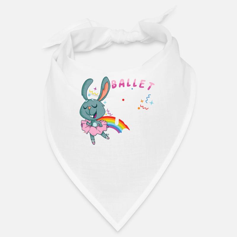 Ballet Ballerine Danse Danse Danse Ballet Cadeau - Bandana - blanc