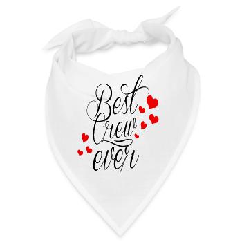 BEST CREW EVER - Bandana - Weiß - Vorne