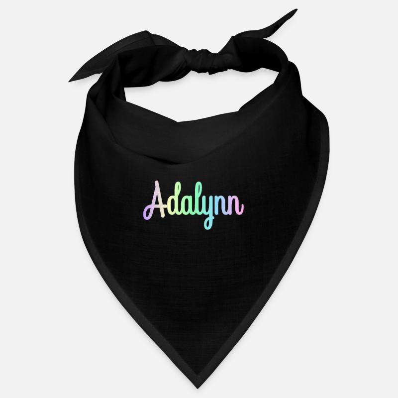 ADALYNN Rainbow Cursive minimaliste Bandana