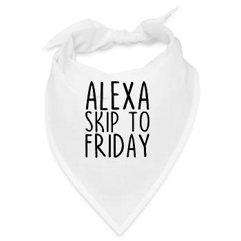 Alexa Skip To Freitag - Bandana - Weiß - Vorne