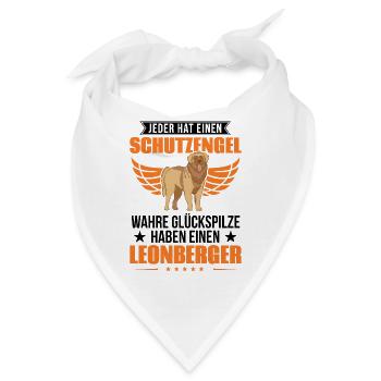 Leonberger Schutzengel - Bandana - Weiß - Vorne