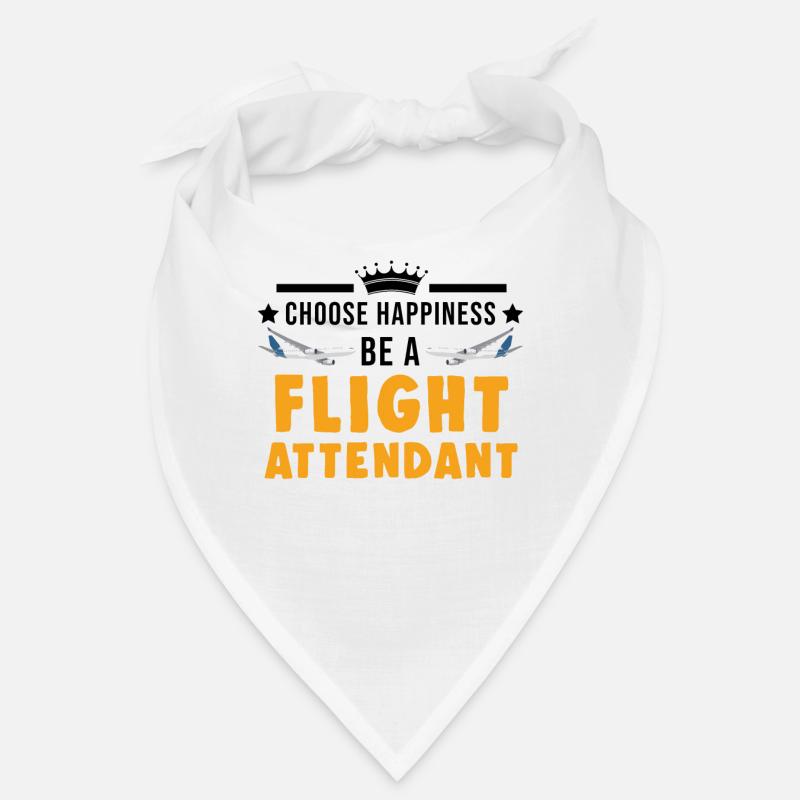 Flugbegleiter Geschenk Flight Attendant Bandana