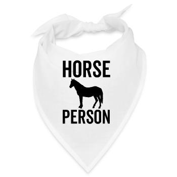 Pferd Person - Bandana - Weiß - Vorne