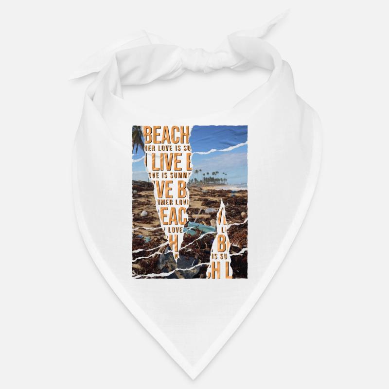 Sarkastisches Sommer Design Müll am Strand Bandana
