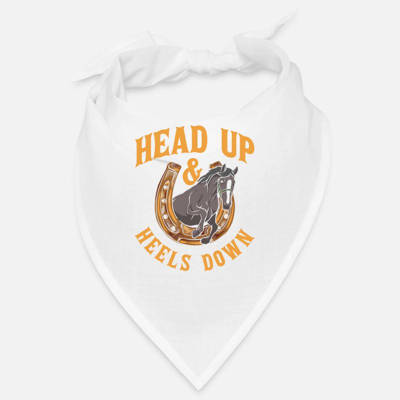 Kopf Hoch Und Fersen Runter Reiter Pferd Reiten Bandana