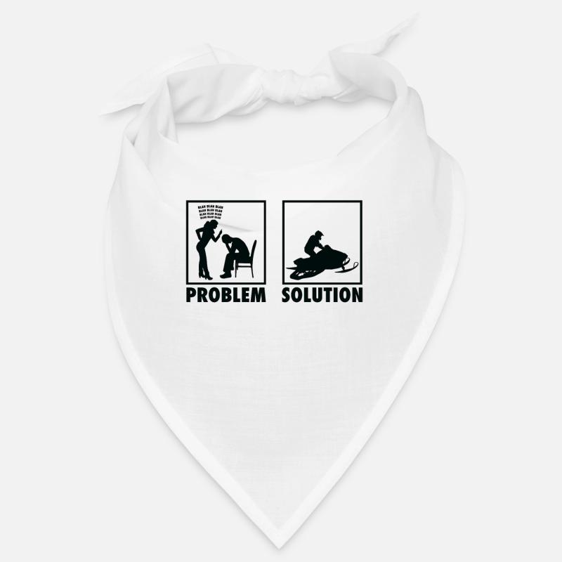 Winter Snow Jet Ski Snowmobile Statement Problem Bandana