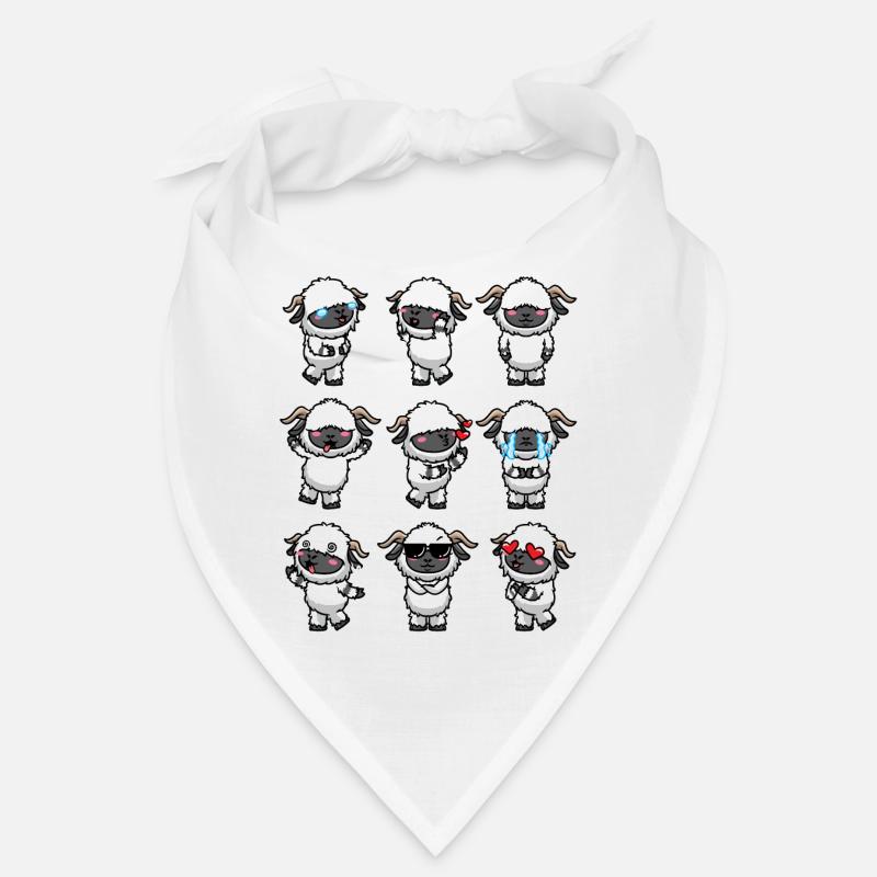 Moutons à nez noir du Valais Bandana