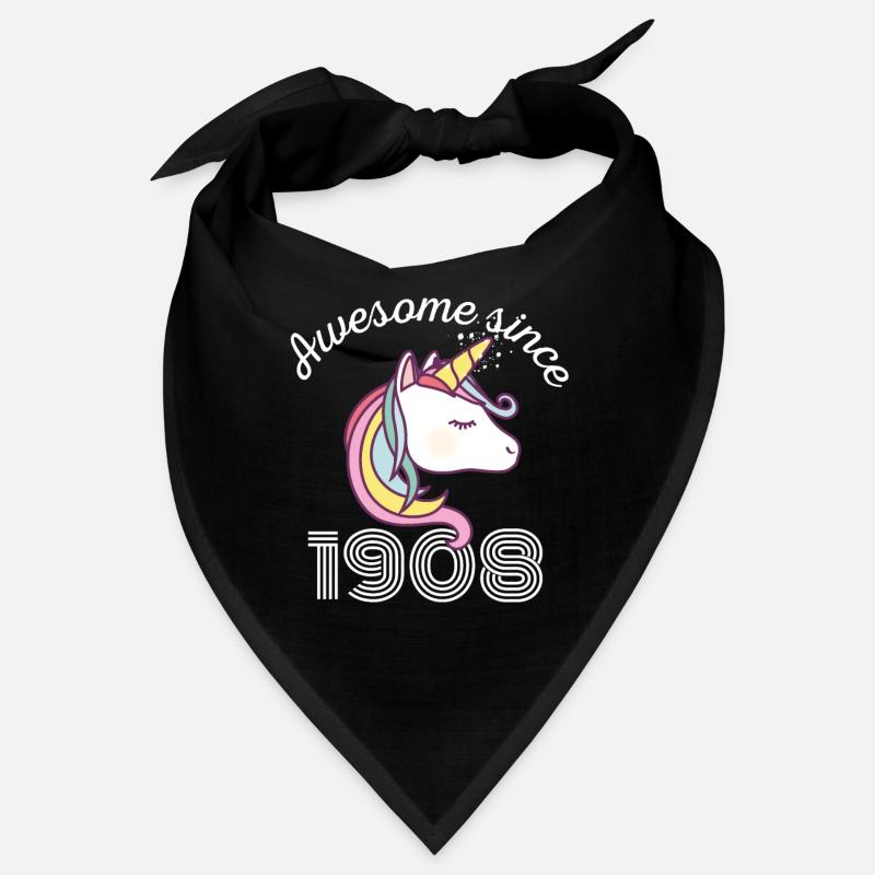 Funny Birthday Awesome Since 1908 Bandana