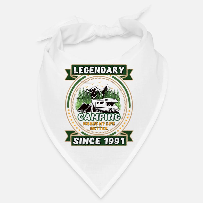 Légendaire depuis 1991 Année de naissance du cadeau de camping Bandana