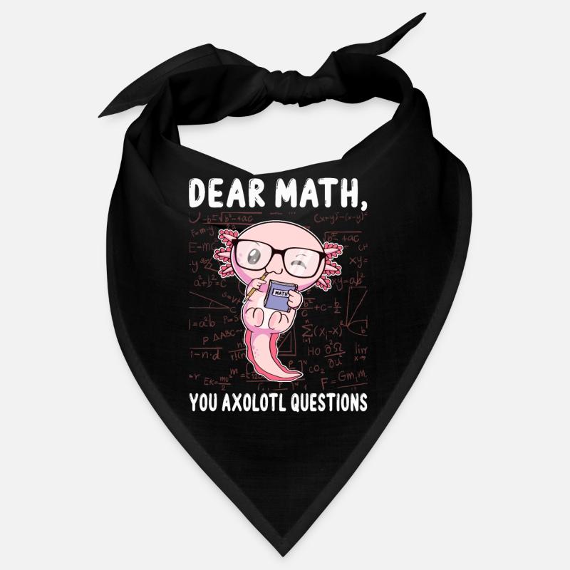 Funny Math Axolotl Math Gift Bandana