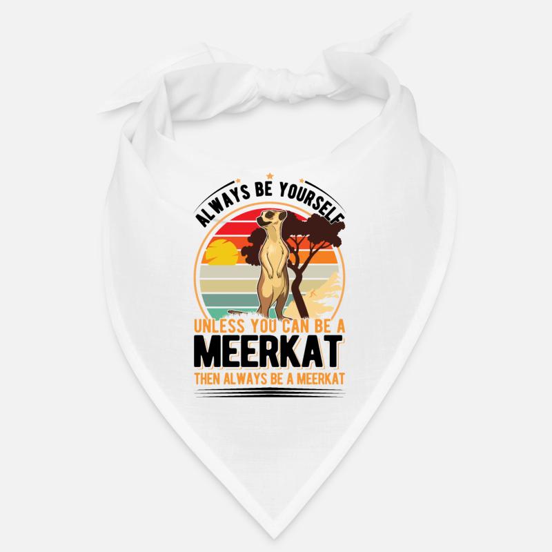Suricate Cadeau Suricate Suricate - Bandana - blanc