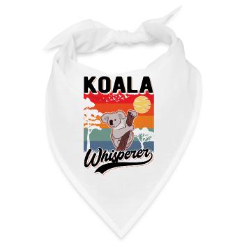 Koala Flüsterer Koala Whisperer Koalabär - Bandana - Weiß - Vorne
