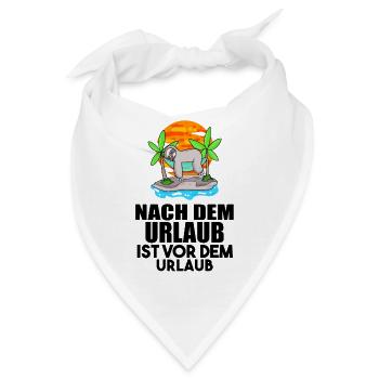 Strandraub Urlaub Reise Strand Urlaubsziel - Bandana - Weiß - Vorne