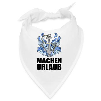 Urlaub machen - Bandana - Weiß - Vorne