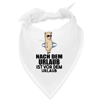 Strandraub Urlaub Reise Strand Urlaubsziel - Bandana - Weiß - Vorne