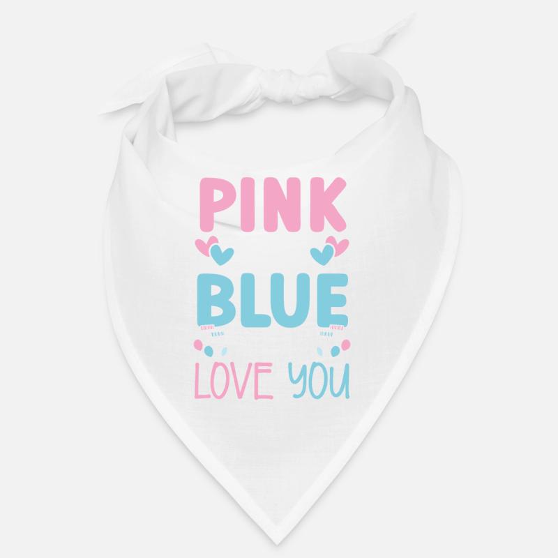 Rosa oder blau Ich liebe dich schon Baby Ankündigu Bandana