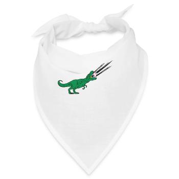 LGBTQ Trans Ally Flag - Dinosaurier - Bandana - Weiß - Vorne