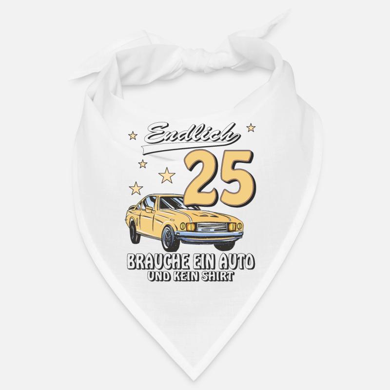 AUTO GEBURTSTAG ENDLICH 25 Bandana
