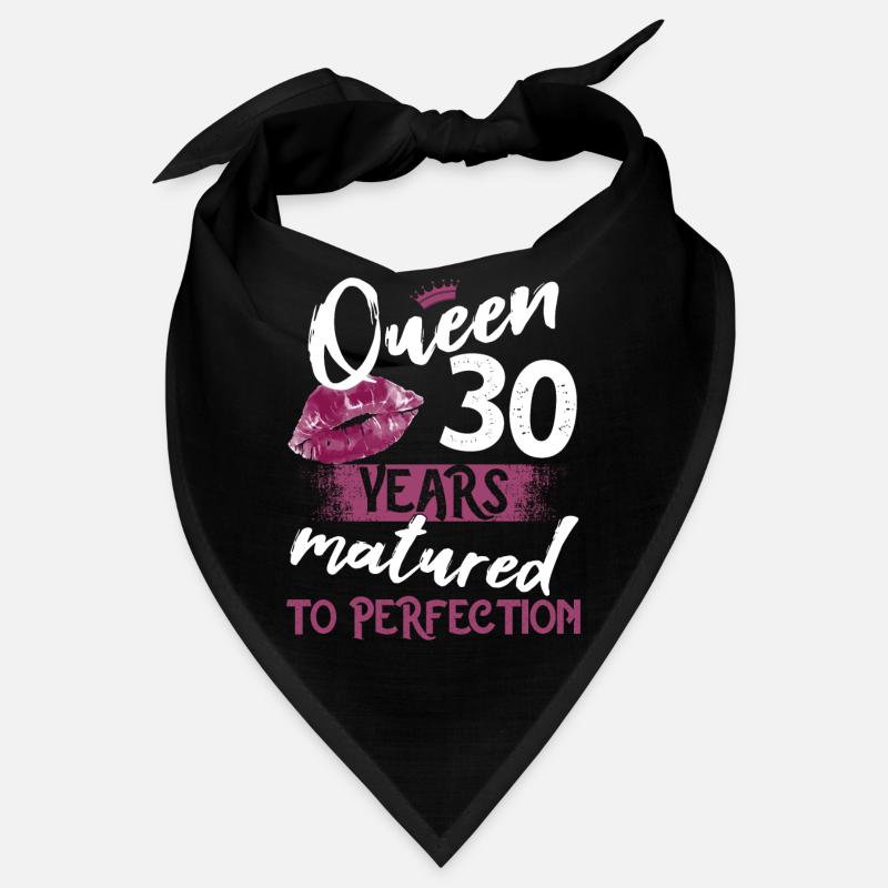Fille de 30 ans 30 bday Queen 30 anniversaire Bandana