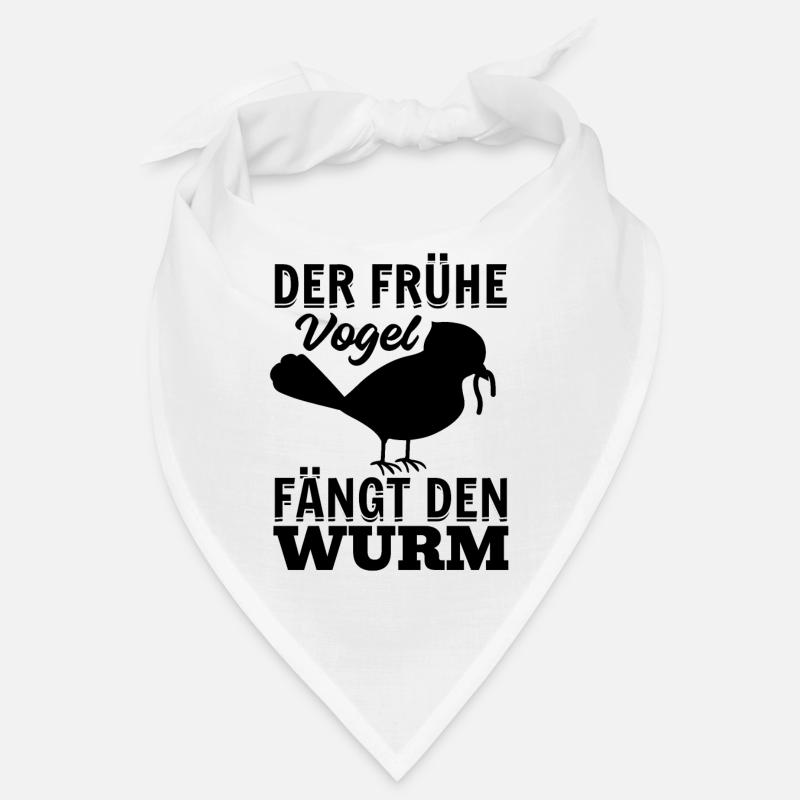 Der Frühe Vogel Fängt Den Wurm - Frühaufsteher Bandana