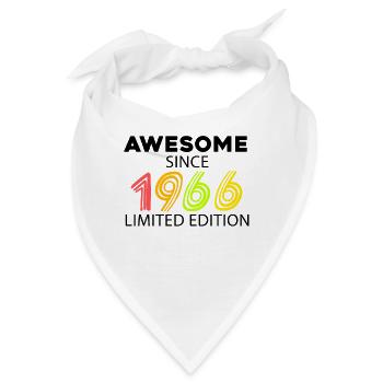 Fantastisch seit 1966 - Jahrgang 1966 - Bandana - Weiß - Vorne