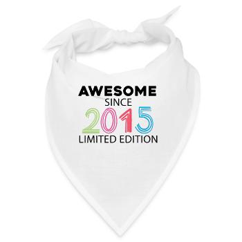 Fantastisch seit 2015 - Jahrgang 2015 - Bandana - Weiß - Vorne