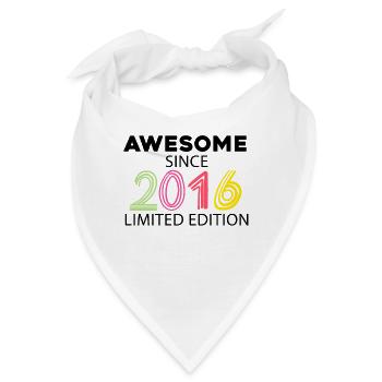 Fantastisch seit 2016 - Jahrgang 2016 - Bandana - Weiß - Vorne