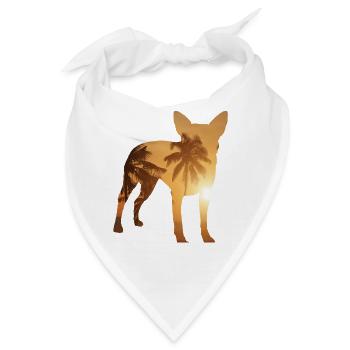 Summer Beach - Australisches Vieh - Bandana - Weiß - Vorne