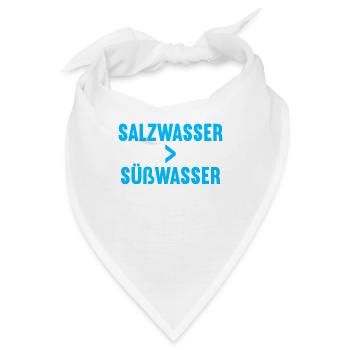 Salzwasser größer Süßwasser Tauchen Tauch Taucher - Bandana - Weiß - Vorne