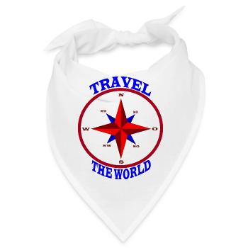 Travel - Bandana - Weiß - Vorne