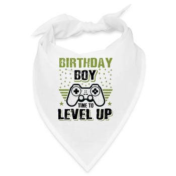 Birthday Boy Time To Level Up Video Games Online G - Bandana - Weiß - Vorne
