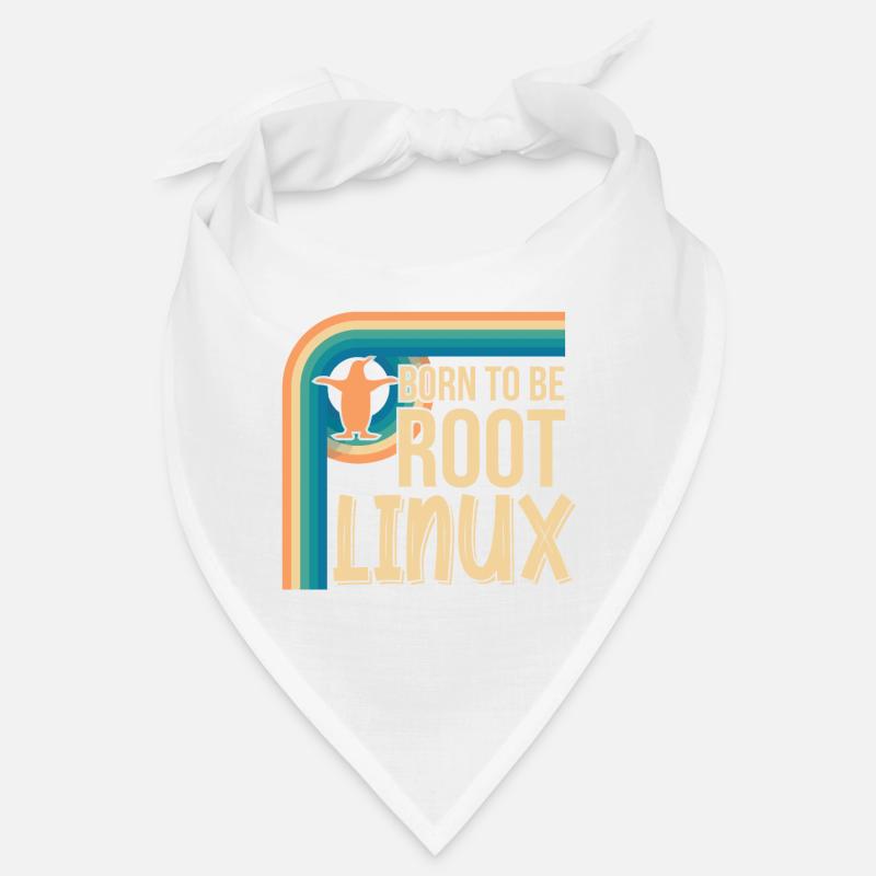 Born To Be Root Linux Nerd zum Coding - Bandana - Weiß