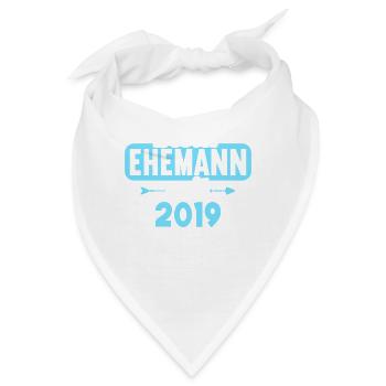 Beste Ehefrau Bester Ehemann seit 2019 - Bandana - Weiß - Vorne