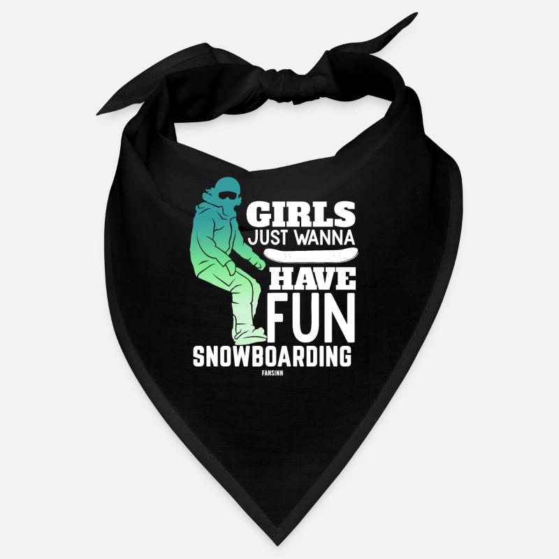 Mädchen Snowboard Wintersport Alpen Bandana
