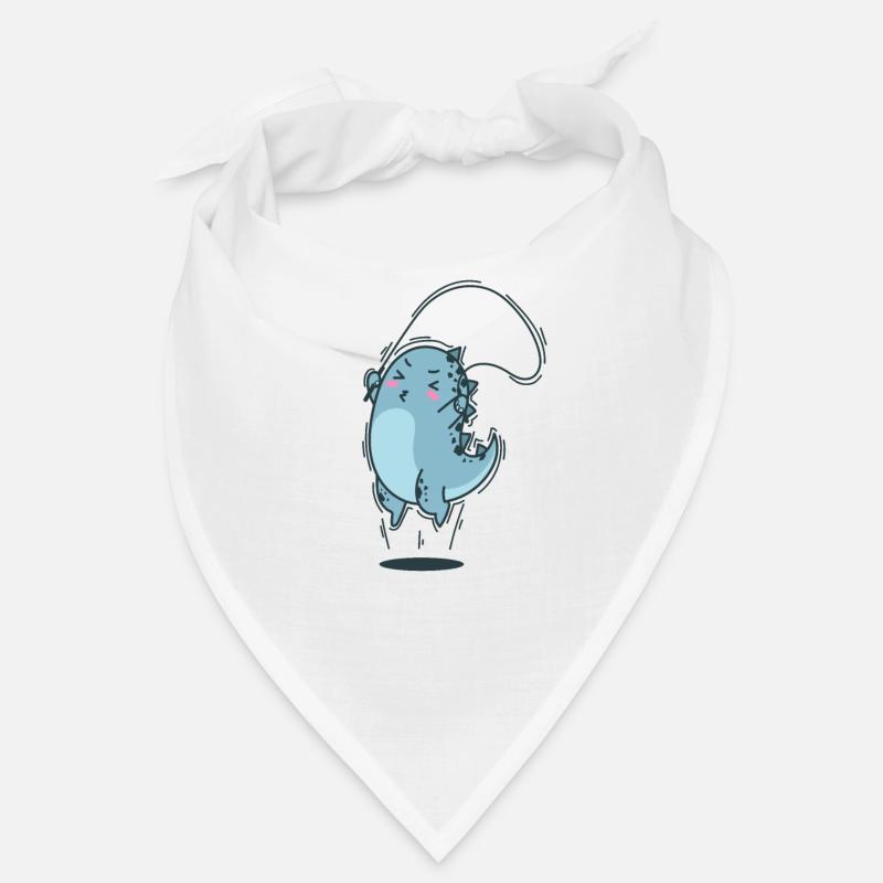 Dino jumps rope dinosaur reptile Bandana