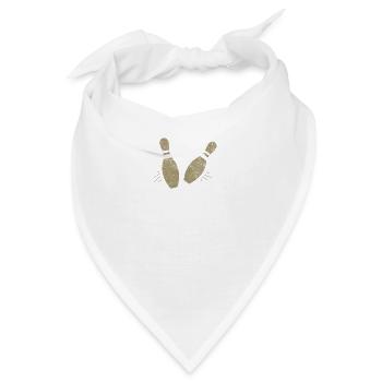 bowling pins - Bandana - Weiß - Vorne